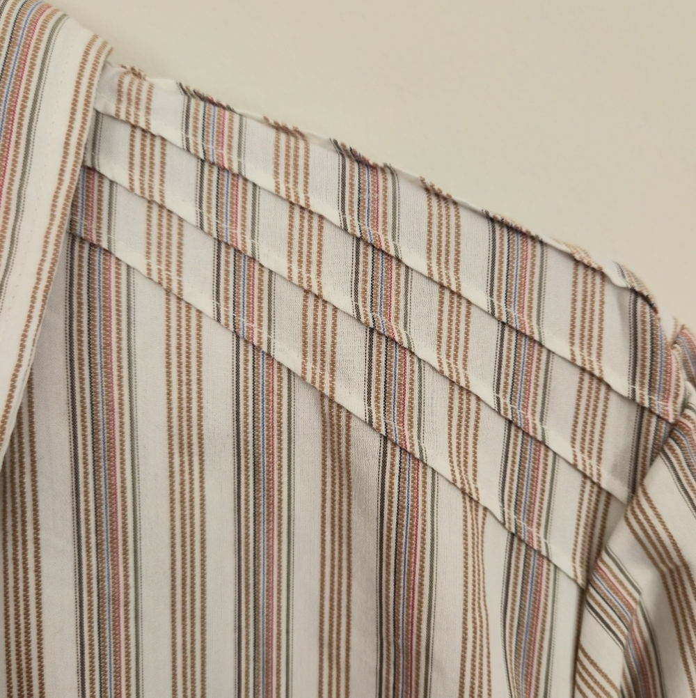FDJ French Dressing 16 Striped Button Down Shirt Tailored Professional Classic - Picture 5 of 16